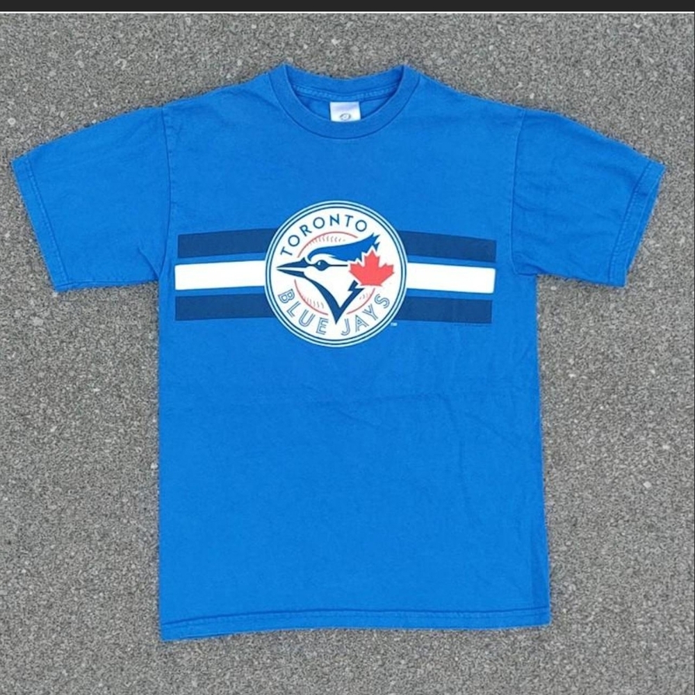 Vtg 2000s Toronto Blue Jays Bulletin T-Shirt Small Made in Canada Y2K MLB